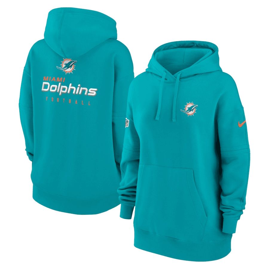 Women 2023 NFL Miami Dolphins green Sweatshirt style 1